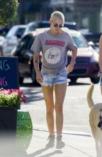KRISTEN STEWART in Denim Shorts Out in New Orleans 05/11/2017