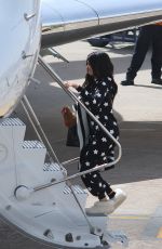 KYLIE JENNER Boarding at a Private Jet in Cusco 05/11/2017