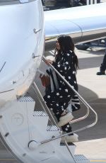 KYLIE JENNER Boarding at a Private Jet in Cusco 05/11/2017