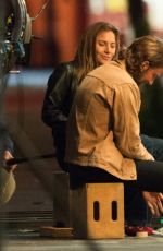 LADY GAGA and Bradley Cooper on the Set of Star Is Born in Los Angeles 05/06/2017