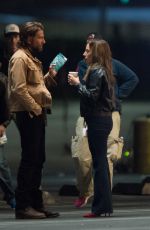 LADY GAGA and Bradley Cooper on the Set of Star Is Born in Los Angeles 05/06/2017