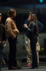 LADY GAGA and Bradley Cooper on the Set of Star Is Born in Los Angeles 05/06/2017