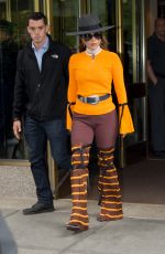 LADY GAGA Leaves Her Apartment in New York 05/14/2017
