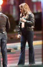 LADY GAGA on the Set of Star Is Born in Los Angeles 05/05/2017