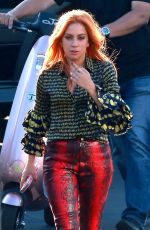 LADY GAGA on the Set of Star Is Born in Los Angeles 05/22/2017