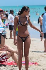 LAIS RIBEIRO in Bikini on the Beach in Miami 05/27/2017