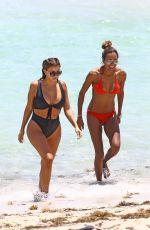 LARSA PIPPEN in Bikini at a Beach in Miami 05/10/2017