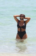 LARSA PIPPEN in Bikini at a Beach in Miami 05/10/2017