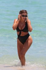 LARSA PIPPEN in Bikini at a Beach in Miami 05/10/2017