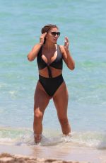 LARSA PIPPEN in Bikini at a Beach in Miami 05/10/2017