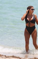 LARSA PIPPEN in Bikini at a Beach in Miami 05/10/2017