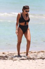 LARSA PIPPEN in Bikini at a Beach in Miami 05/10/2017
