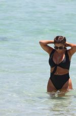 LARSA PIPPEN in Bikini at a Beach in Miami 05/10/2017