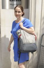 LAURA FRASER Arrives at BBC Radio 2 Studio in London 05/27/2017