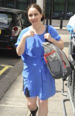 LAURA FRASER Arrives at BBC Radio 2 Studio in London 05/27/2017