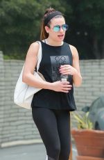 LEA MICHELE Leaves a Gym in Santa Monica 05/26/2017