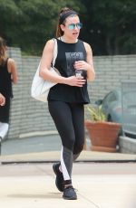 LEA MICHELE Leaves a Gym in Santa Monica 05/26/2017