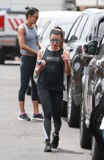 LEA MICHELE Leaves a Gym in Santa Monica 05/26/2017
