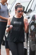 LEA MICHELE Leaves a Gym in Santa Monica 05/26/2017