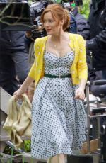 LESLIE MANN on the Set of The Pact in Atlanta 05/05/2017