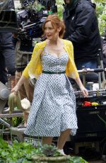 LESLIE MANN on the Set of The Pact in Atlanta 05/05/2017