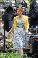 LESLIE MANN on the Set of The Pact in Atlanta 05/05/2017