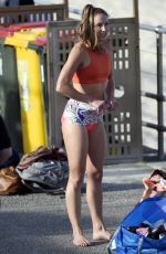 LIBBY BABET on the Set of a Photoshoot at Bondi Beach in Sydney 05/30/2017