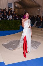 LILY ALDRIDGE at 2017 MET Gala in New York 05/01/2017