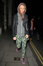 LILY COLE Out and About in London 05/12/2017
