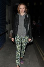 LILY COLE Out and About in London 05/12/2017