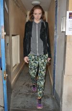 LILY COLE Out and About in London 05/12/2017