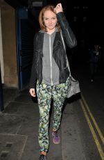 LILY COLE Out and About in London 05/12/2017