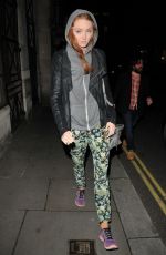 LILY COLE Out and About in London 05/12/2017