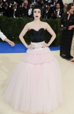 LILY COLLINS at 2017 MET Gala in New York 05/01/2017