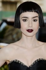 LILY COLLINS at 2017 MET Gala in New York 05/01/2017