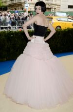 LILY COLLINS at 2017 MET Gala in New York 05/01/2017