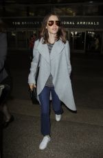 LILY COLLINS at Los Angeles International Airport 05/27/2017