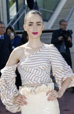 LILY COLLINS at Okja Photocall at 2017 Cannes Film Festival 05/19/2017