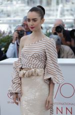 LILY COLLINS at Okja Photocall at 2017 Cannes Film Festival 05/19/2017