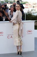 LILY COLLINS at Okja Photocall at 2017 Cannes Film Festival 05/19/2017