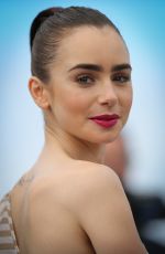 LILY COLLINS at Okja Photocall at 2017 Cannes Film Festival 05/19/2017