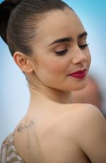 LILY COLLINS at Okja Photocall at 2017 Cannes Film Festival 05/19/2017