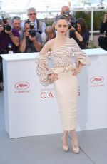 LILY COLLINS at Okja Photocall at 2017 Cannes Film Festival 05/19/2017