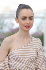 LILY COLLINS at Okja Photocall at 2017 Cannes Film Festival 05/19/2017