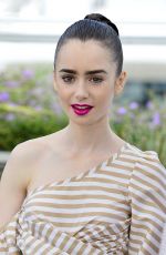 LILY COLLINS at Okja Photocall at 2017 Cannes Film Festival 05/19/2017