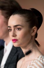 LILY COLLINS at Okja Press Conference at 70th Annual Cannes Film Festival 05/19/2017