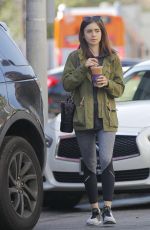 LILY COLLINS Leaves a Coffee Bean in Los Angeles 05/11/2017