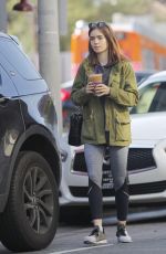 LILY COLLINS Leaves a Coffee Bean in Los Angeles 05/11/2017