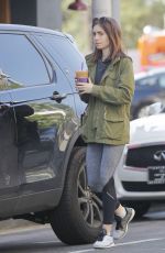 LILY COLLINS Leaves a Coffee Bean in Los Angeles 05/11/2017