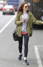 LILY COLLINS Leaves a Gym in Los Angeles 05/30/2017